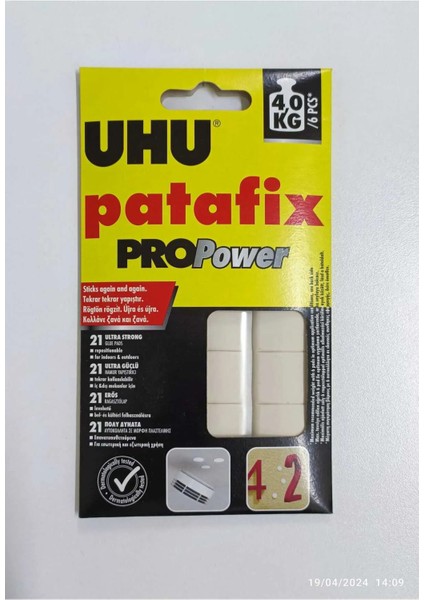 Uhu Patafix Propower Hamur Yapıştırıcı (47905)