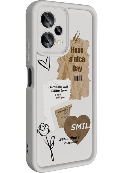 Xiaomi Redmi Note 12 5g Kılıf Kamera Korumalı Baskılı Arka Yüzey Kapak (Klas)