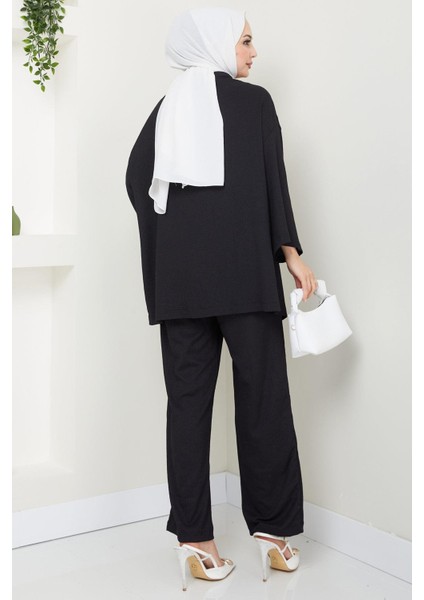 Kimono Pantolon Takım Siyah Hm2434 indirimleri
