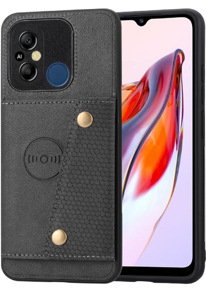 Cüzdan Kılıf Için Xiaomi Redmi 12C/11A 4g Kart Tutucu Kickstand Darbeye (Yurt Dışından)