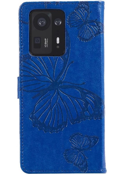 Xiaomi Mix 4 Flip Kickstand Darbeye Kapak Pu Deri ile Flip Case (Yurt Dışından)