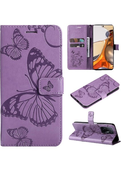 Xiaomi 11T/11T Pro Pu Deri Darbeye Kapak Manyetik Flip Case (Yurt Dışından)