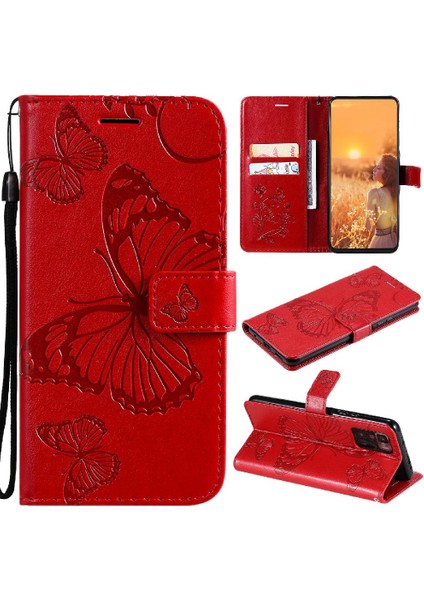 Xiaomi Redmi Not 10T Için Flip Case 5g Darbeye Kapak Kapak Kickstand Pu (Yurt Dışından)