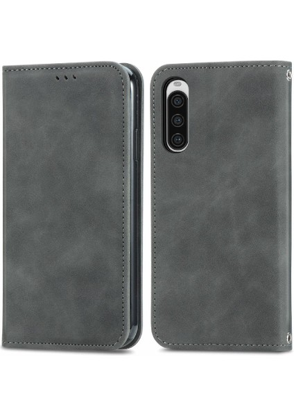 Sony Xperia 10 V Için Flip Case Basit Iş Cüzdan Kapak Çevirin Deri (Yurt Dışından)