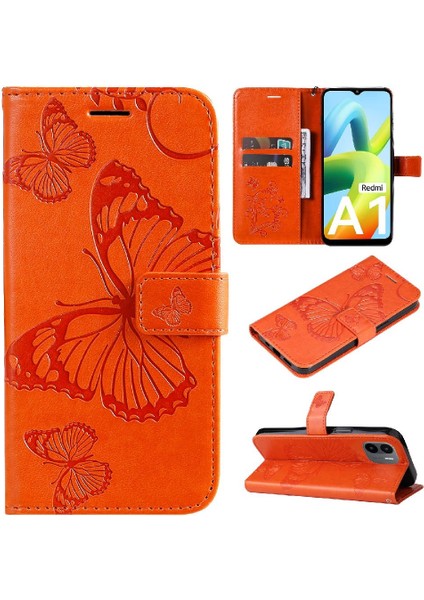 Xiaomi Redmi A1 Manyetik Kapak Flip Case Kickstand Pu Deri (Yurt Dışından)