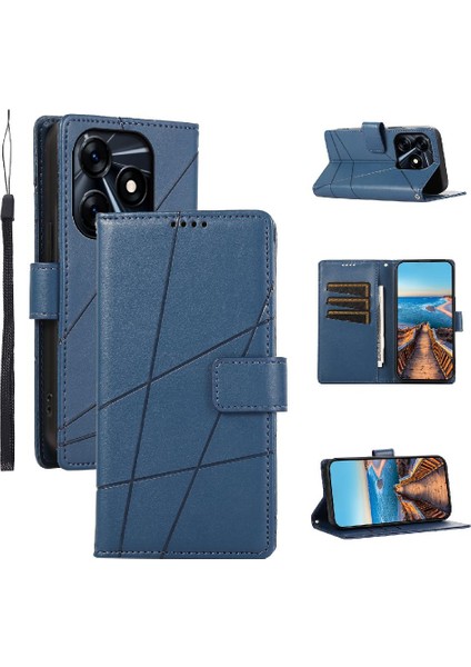 Tecno Kıvılcım 10 Şok Emici Üç Kart Yuvaları Kickstand Için Flip Case (Yurt Dışından)