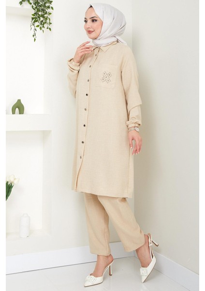 Cebi Taşlı Ikili Takım Bej Hm2447 fiyatları