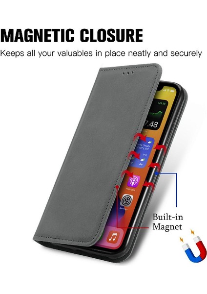 Samsung Galaxy S24 Artı Basit Iş Darbeye Deri Için Flip Case (Yurt Dışından)