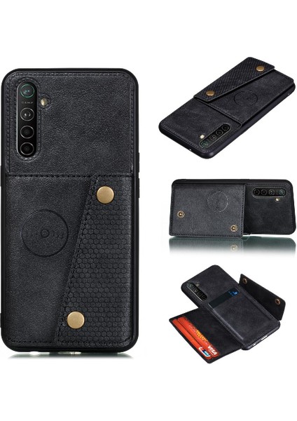 Realme X50 Pro 5g Için Cüzdan Durumda Darbeye Koruyucu Buit Demir Durumda (Yurt Dışından)