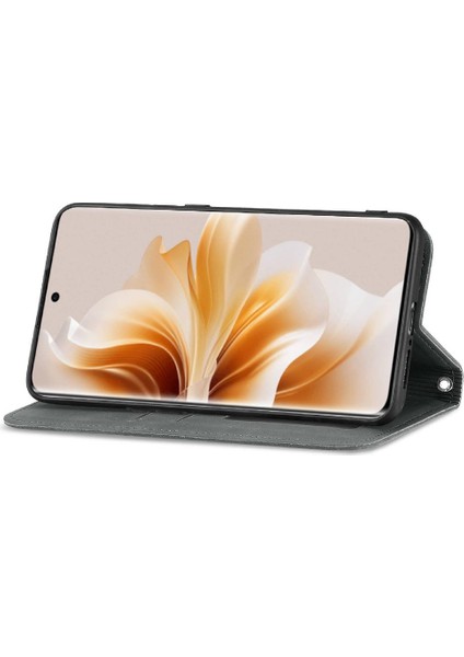 Oppo Oppo 11 Pro 5g Için Flip Case Darbeye Cüzdan Deri Kılıf Flip (Yurt Dışından)