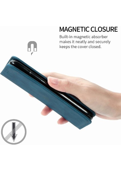 Realme 12 Için Flip Case Cüzdan Kapak Darbeye Deri Kılıf Basit (Yurt Dışından)