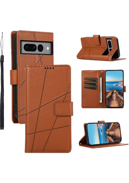 Google Piksel 7 Pro Şok Emici Üç Kart Yuvaları Için Flip Case (Yurt Dışından)