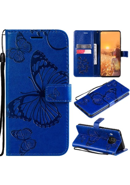 Nokia X10 Için Flip CASE/X20 Pu Deri Manyetik Kapak Kickstand Kapak Çevirin (Yurt Dışından)