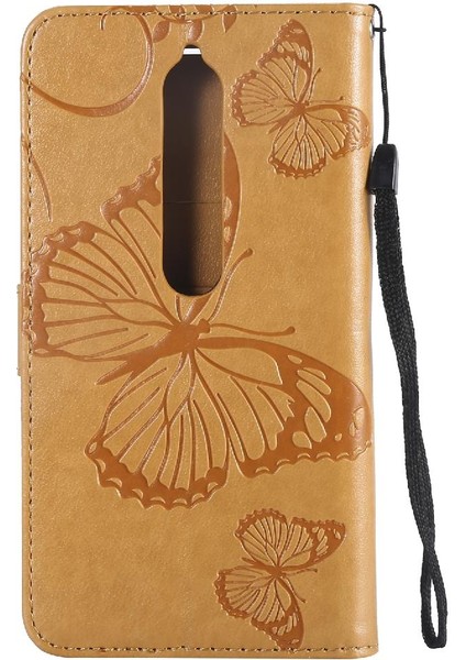 Nokia 6 2018 Flip Kickstand Darbeye Kapak Manyetik Kapak Için Flip Case (Yurt Dışından)