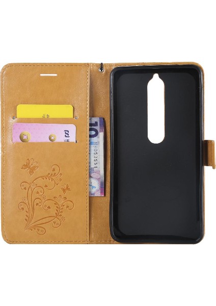 Nokia 6 2018 Flip Kickstand Darbeye Kapak Manyetik Kapak Için Flip Case (Yurt Dışından)