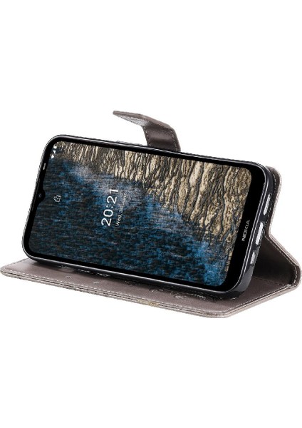 Nokia C10 Için Flip CASE/C20 Darbeye Kapak Kart Yuvası ile Kickstand Çevirin (Yurt Dışından)