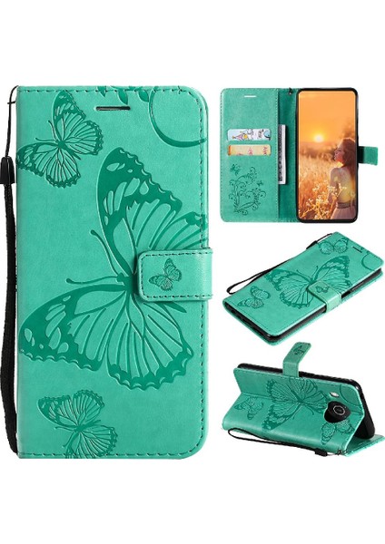 Nokia X10 Için Flip CASE/X20 Pu Deri Manyetik Kapak Kickstand Kapak Çevirin (Yurt Dışından)