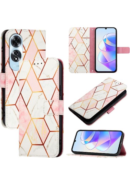 Oppo A60 4g Kickstand Cüzdan Mermer Desen Pu Deri Için Kılıf (Yurt Dışından) indirimleri