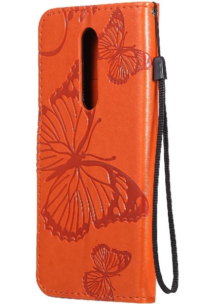 Kart Yuvası Standı ile Oneplus 8 Flip Kickstand Pu Deri Için Flip Case (Yurt Dışından)