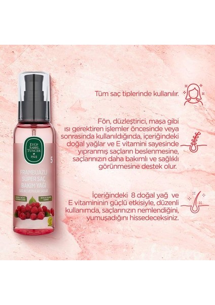 Frambuazlı Süper Saç Bakım Yağı 100 ml ve Rosıe fiyatları