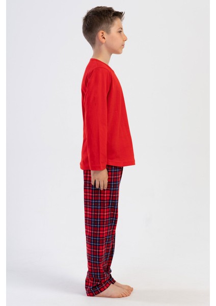 Pamuklu Erkek Çocuk Uzun Kol Pijama Takım(7-8/13-14) , 403210 fiyatları