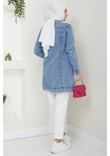 Klasik Kot Ceket Mavi Hm2455 indirimleri