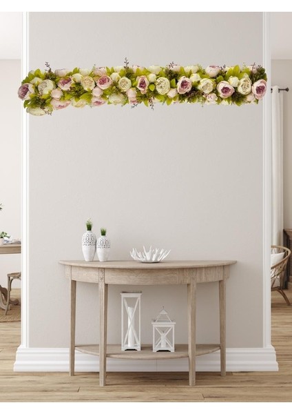 Yapay Çiçek Pembekrem Şakayık Tak Organizasyon Nişan Düğün Dekor Çiçeği Süsleme Tag 25X130CM modelleri