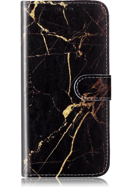 Mellow Shop Huawei Y7P Pu Deri Cüzdan Için Flip Case Tam Koruma Mermer Desen (Yurt Dışından)