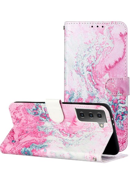 Galaxy S21 Artı Tam Koruma Kartı Yuvaları Tutucu Pu Için Flip Case (Yurt Dışından)