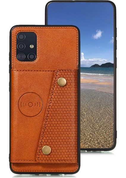 Galaxy A51 4g Için Cüzdan Kılıf Cüzdan Kılıf Kart Tutucu Buit Demir (Yurt Dışından)