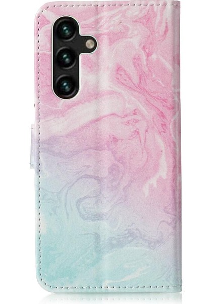 Galaxy A15 Için Flip Case 4g/5g Manyetik Pu Deri Cüzdan Kart (Yurt Dışından)