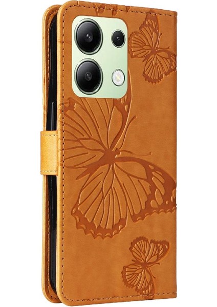 Xiaomi Redmi Not 13 Için Flip Case 4g Flip Kickstand Pu Deri Darbeye (Yurt Dışından)