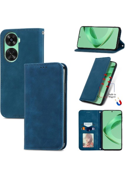 Mellow Shop Huawei Nova 12 Se 4g Için Flip Case Darbeye Kapak Çevirin Cüzdan Basit (Yurt Dışından)