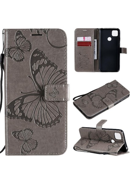 Xiaomi Redmi 9c Flip Case Kickstand Kart Yuvası Standı Pu Kapak (Yurt Dışından)