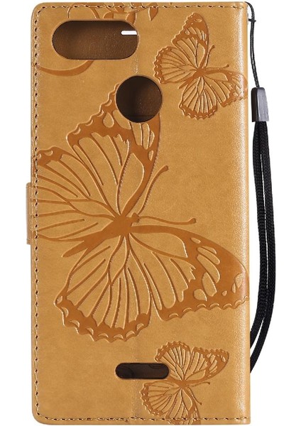 Xiaomi Redmi Için Flip Case 6/6A Kart Yuvası Standı ile Darbeye Kapak Pu (Yurt Dışından)
