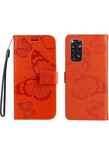 Xiaomi Redmi Not 11 Için Flip Case Kart Yuvası ile 4g Darbeye Kapak Pu (Yurt Dışından)