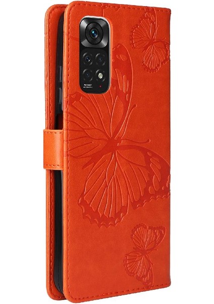 Xiaomi Redmi Not 11 Için Flip Case Kart Yuvası ile 4g Darbeye Kapak Pu (Yurt Dışından)