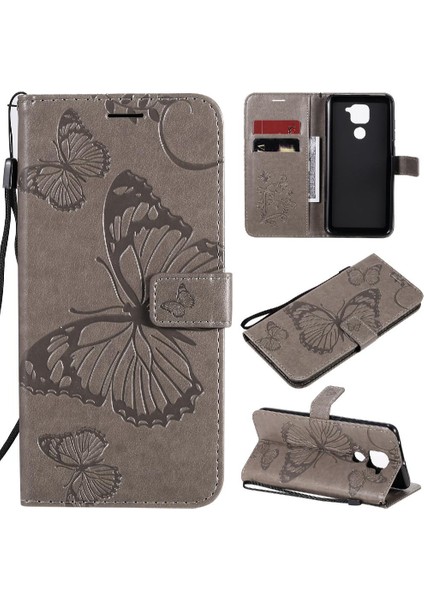 Xiaomi Redmi Not 9 Için Flip Case Kart ile 4g Darbeye Kapak Pu Deri (Yurt Dışından)
