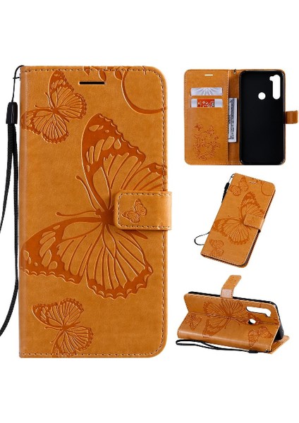 Xiaomi Redmi Not 8t Için Flip Case Kart Yuvası Standı ile Darbeye Kapak (Yurt Dışından)