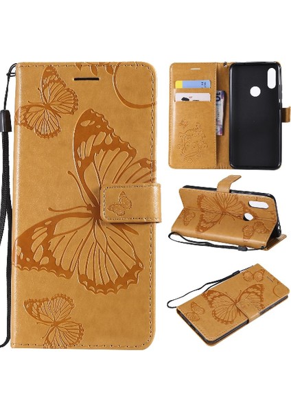 Xiaomi Redmi 7 Için Flip Case Manyetik Kapak Pu Deri Kart Yuvası ile Çevirin (Yurt Dışından)