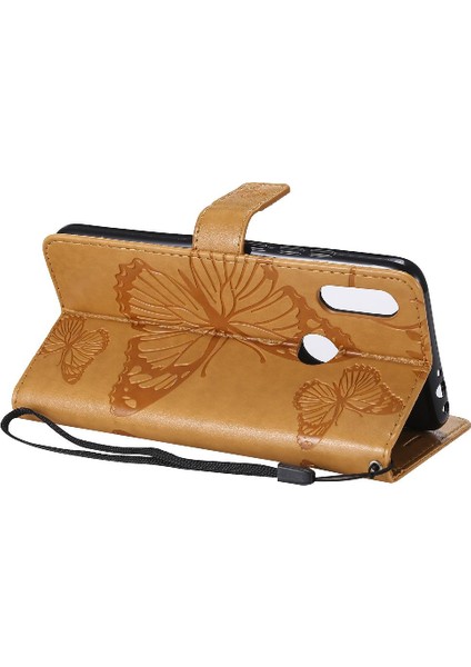 Xiaomi Redmi 7 Için Flip Case Manyetik Kapak Pu Deri Kart Yuvası ile Çevirin (Yurt Dışından)