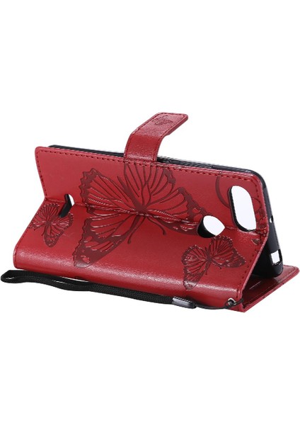 Xiaomi Redmi Için Flip Case 6/6A Kart Yuvası Standı ile Darbeye Kapak Pu (Yurt Dışından)