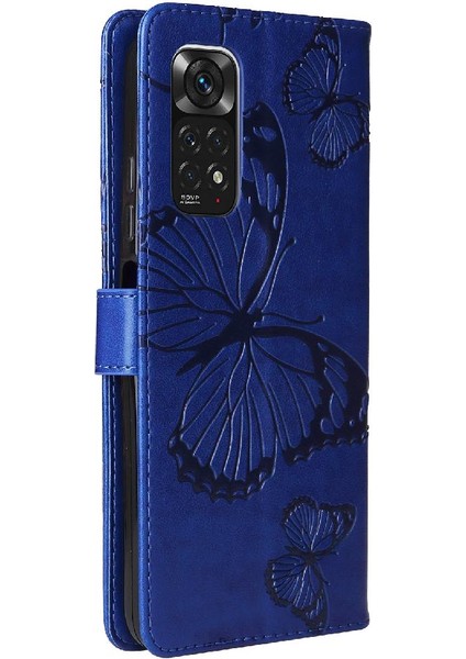 Xiaomi Redmi Not 11 Için Flip Case Kart Yuvası ile 4g Darbeye Kapak Pu (Yurt Dışından)