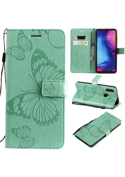 Kart Yuvası Standı Manyetik ile Xiaomi Redmi Not 7 Pu Deri Için Flip Case (Yurt Dışından)