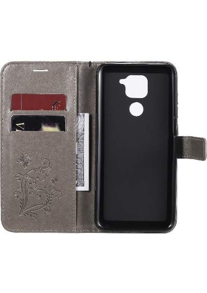 Xiaomi Redmi Not 9 Için Flip Case Kart ile 4g Darbeye Kapak Pu Deri (Yurt Dışından)