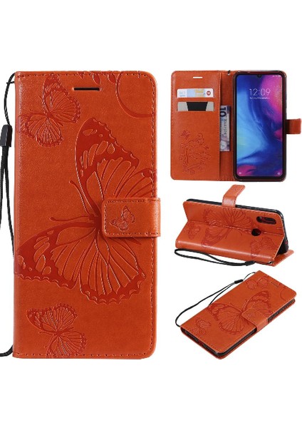 Kart Yuvası Standı Manyetik ile Xiaomi Redmi Not 7 Pu Deri Için Flip Case (Yurt Dışından)