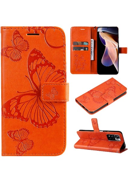 Xiaomi Redmi Not 11 Pro 5g Için Flip Case Pu Deri Flip Kickstand ile (Yurt Dışından)
