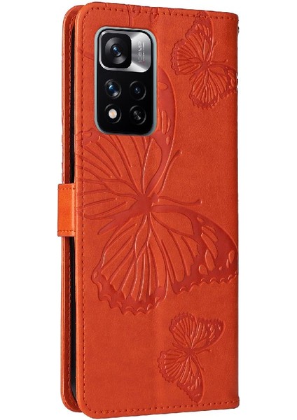 Xiaomi Redmi Not 11 Pro 5g Için Flip Case Pu Deri Flip Kickstand ile (Yurt Dışından)