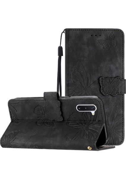 Galaxy Not 10 Kart Yuvaları Tutucu Manyetik Kapatma Pu Için Flip Case (Yurt Dışından)