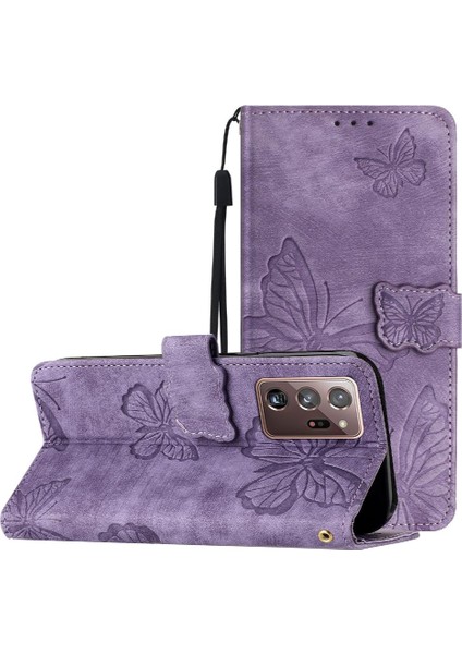 Galaxy Not 20 Için Flip Case Ultra Pu Deri Manyetik Kapatma (Yurt Dışından)